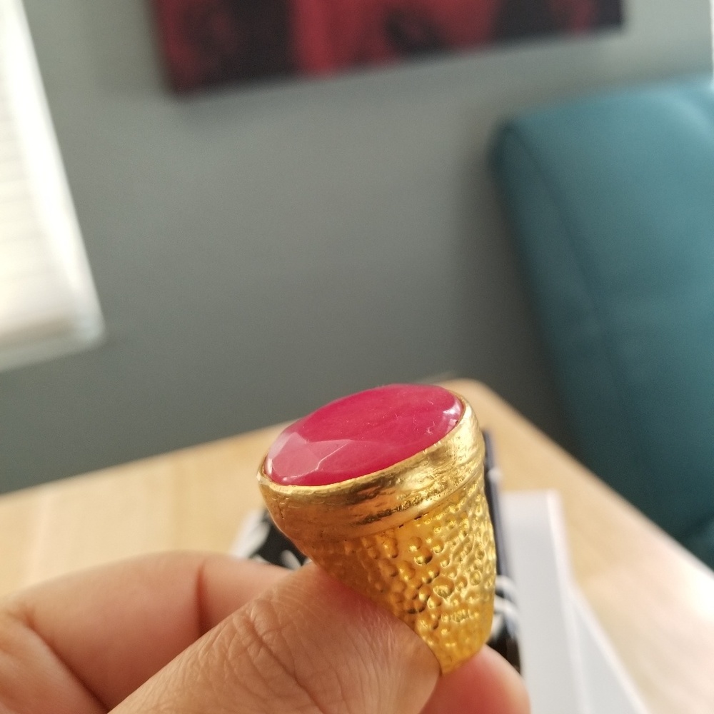Moroccan RING.24K PLATED. - Picture 2 of 6